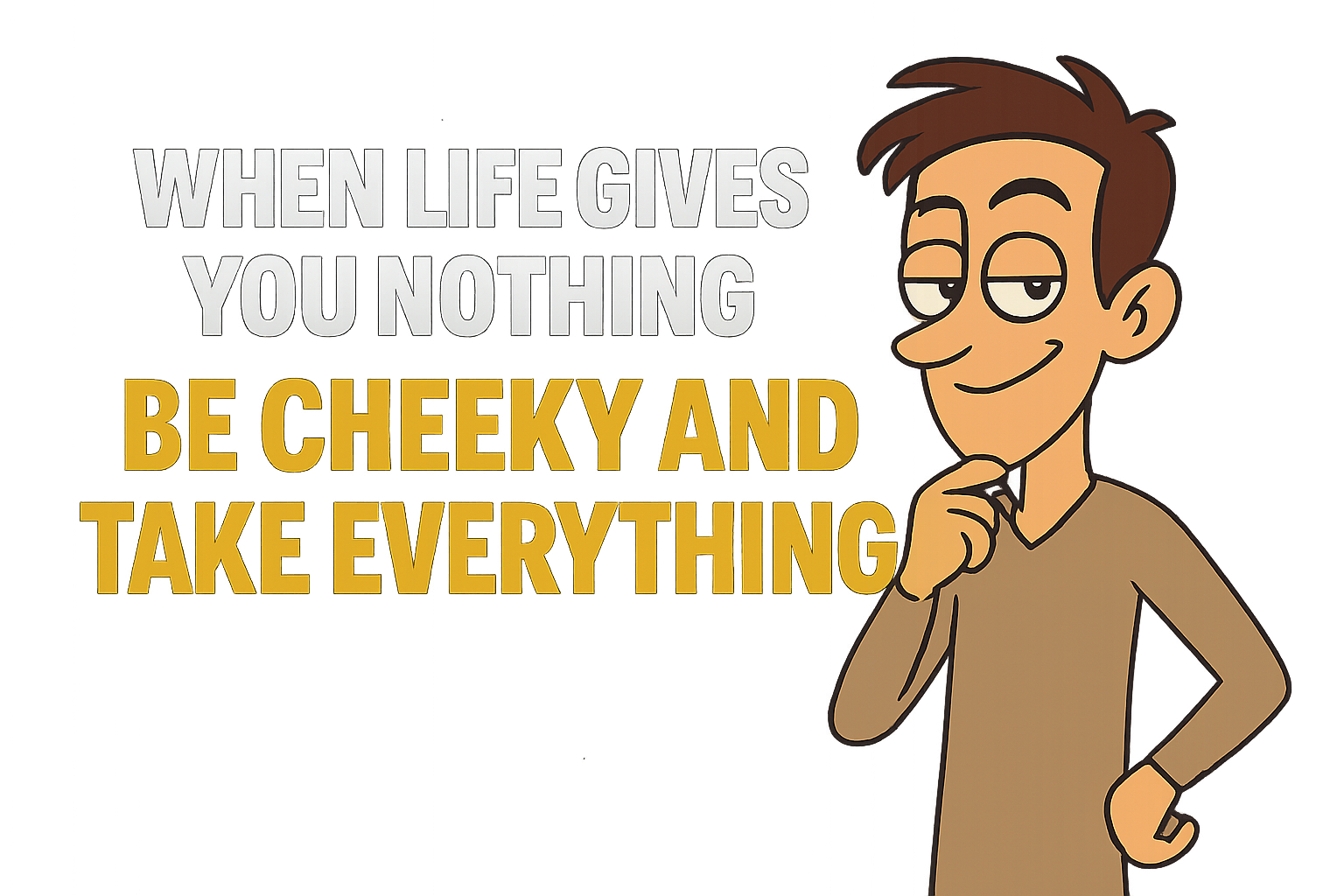 When life gives you nothing, be Cheeky and take everything
